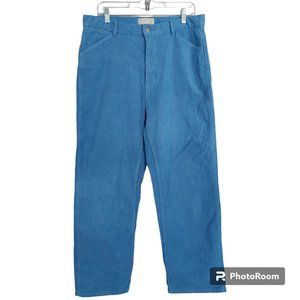 Everlane Way High Rise Pants Organic Brushed Cotton Straight Leg pants Baby blue